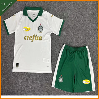 Conjunto camisa infantil do Palmeiras temporada 2024-2025 de alta qualidade