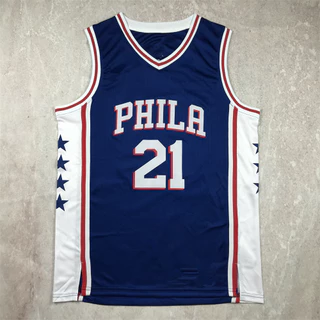 2024 Nova versão de pressão quente 76ers Basketball No. 21 Embid EMBIID HARDEN Maxi MAXEY jersey