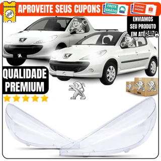 Par\Dir\Esq Lente Farol Diant Peugeot 207 Hoggar 2009 á 2016 Todos Os Modelos
