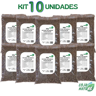 KIT 10 Proteína Granulada de Soja Carne de Soja Vegana 1kg Cada - NATURS