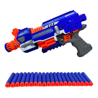 Kit Pistola Arminha Lança Dardos Espuma Brinquedo Estilo Nerf Com 20 Dardos