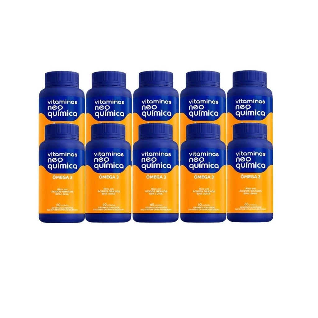Kit 10x Ômega 3 C/60 Cápsulas - Neo Quimica