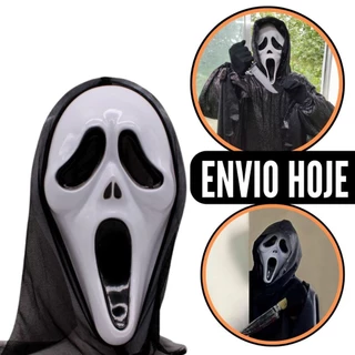 Kit 10/5/1 Máscara Assustadora Ghost Face Pânico Halloween Capuz Cosplay Amostradinho Terror