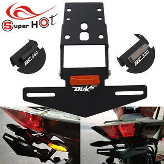 Adequado para KTM RC390 DUKE390 DUKE250 peças modificadas suporte da placa de licença suporte traseiro curto suporte da placa de licença arrasto da placa de licença