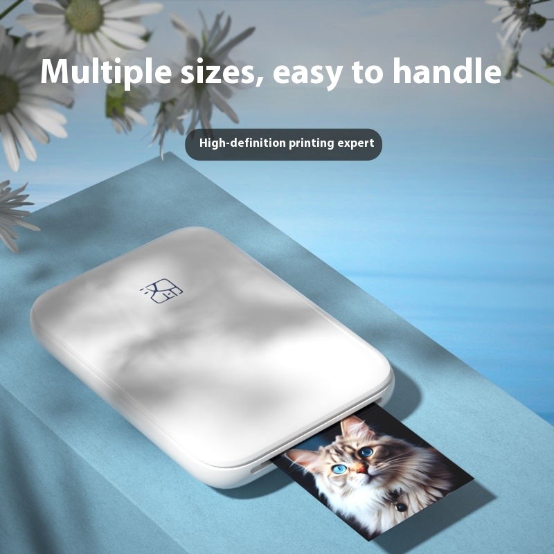 Hanyin MT53 Impressora fotográfica pequena portátil lavadora de fotos câmera presente estudante Bluetooth cânhamo