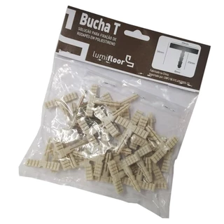 Bucha T Em Nylon Lumifloor Para Rodapés Guarnições