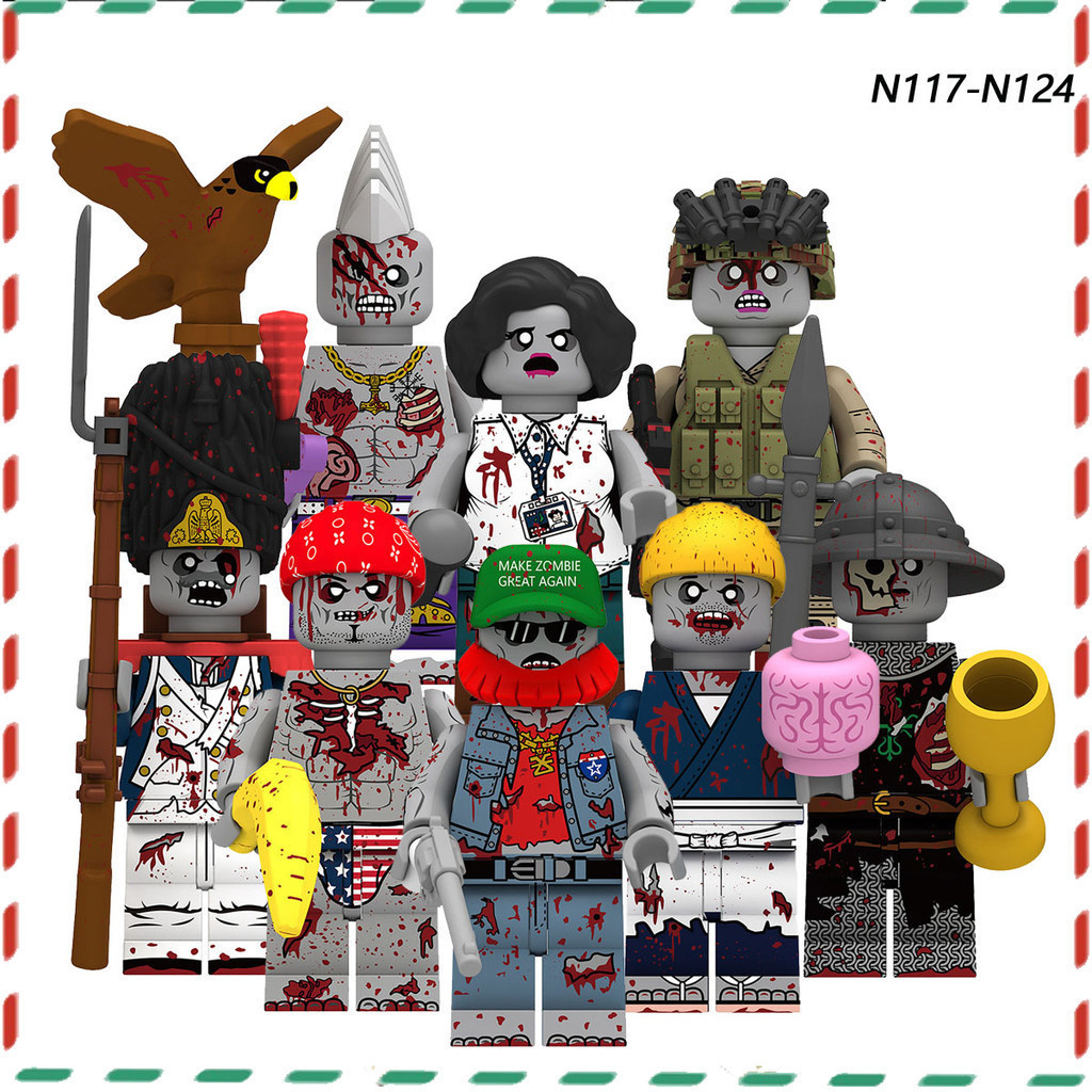Presentes De Feriado Para Crianças Pequenas Partículas Série Zumbi Terceira Temporada Minifiguras Bloco De Construção Modelo Boneca Brinquedos