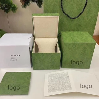 CUCC Caixa De Relógio Kuqi Contador Novo Estilo Branco Verde Embalagem Armazenamento Guqi Presente