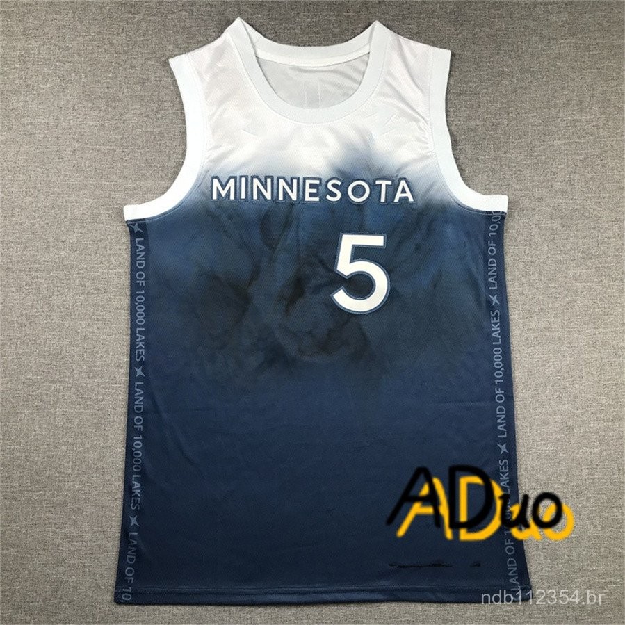 Camisa Masculina Regata Basquete Anthony Edwards Bordada city edition Jerseys