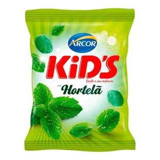 Bala Dura Kids Hortelã Arcor 100g