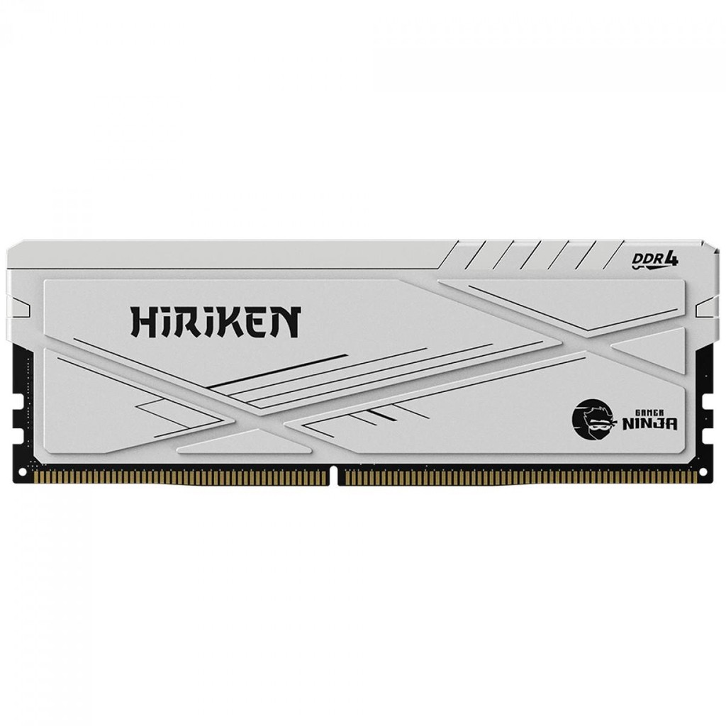 Memória DDR4 Gamer Ninja Hiriken, 8GB, 3200MHz, Branco, GN-RM