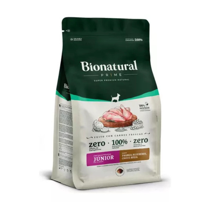 KIT RAÇÃO PARA CÃES FILHOTES BIONATURAL 1KG + CHURU + BALDE C/ BRINDE ...