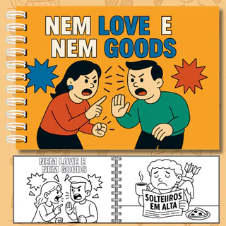 Livro Para Colorir Nem Love Nem Goods A5 180g Capa Dura PRONTA ENTREGA em Oferta na Shopee