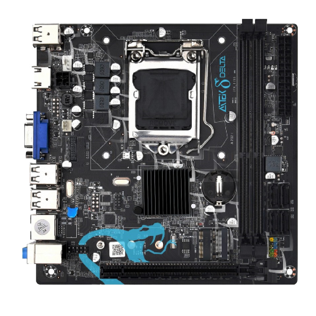 PLACA MÃE INTEL 1155 CHIPSET H61/H67 / M2 DELTA-H61M2K DDR3 | Shopee Brasil