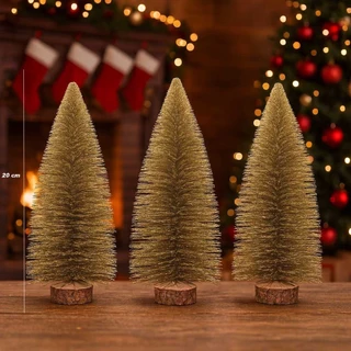 Kit Mini Árvore De Natal Pinheiro Decoração Enfeite