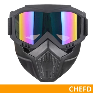 Máscara Óculos Bike Moto Capacete Motociclista Resistente Obras