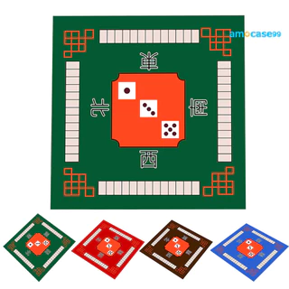 AMO_Mahjong Jogo De Tabuleiro De Cartas De Pôquer De Mesa Domino Mahjong Antiderrapante Redução De Ruído Praça Mah Jongg Tampa Playmat