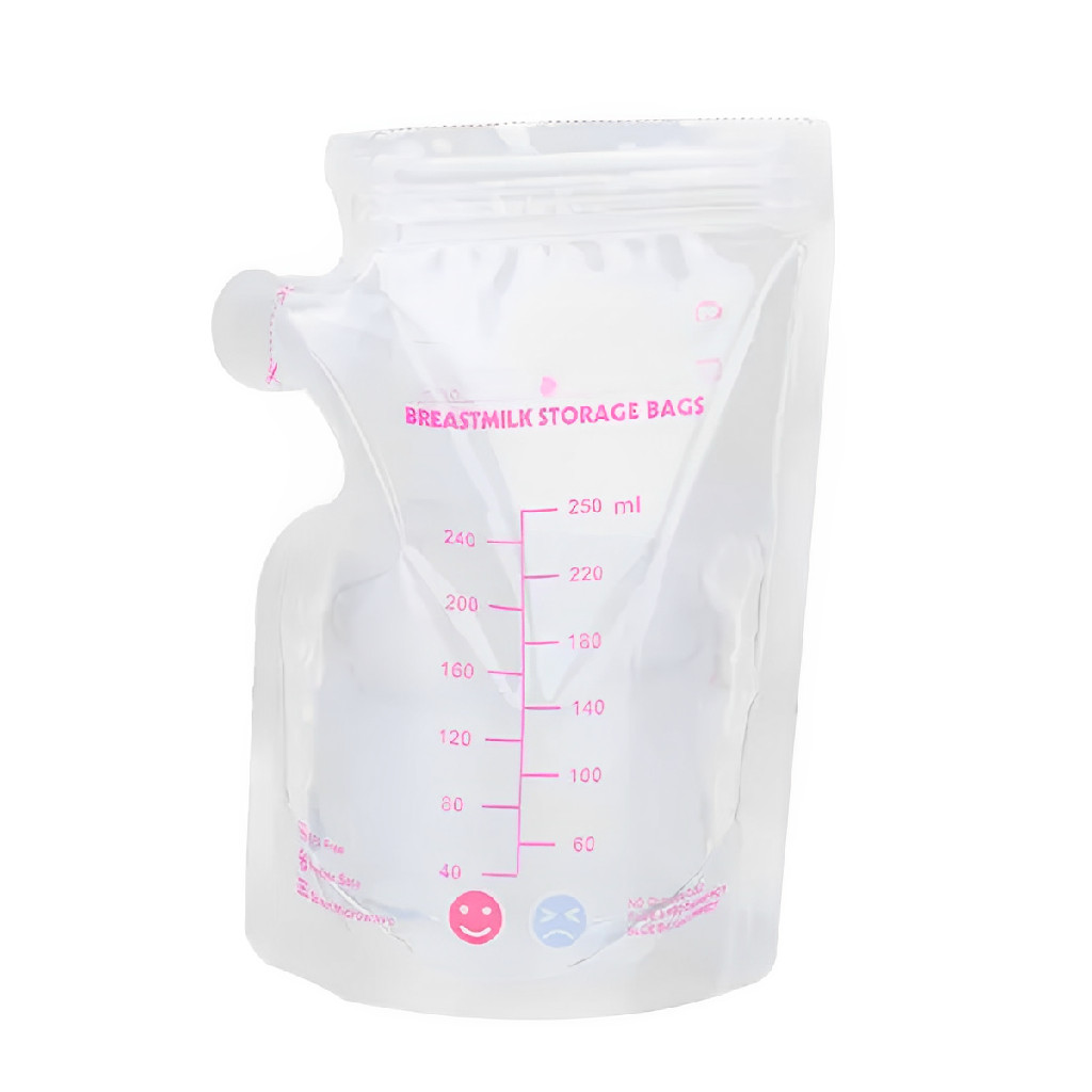 Kit 30 Sacos Para Armazenar Congelar Leite Materno 250 mL Freezer