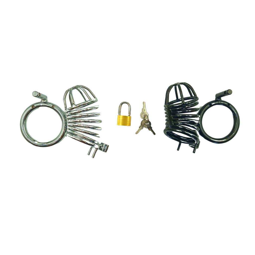 Cinta Castidade Cage Pênis Bdsm Homem Pinto Metal Aço Inox