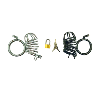 Cinta Castidade Cage Pênis Bdsm Homem Pinto Metal Aço Inox