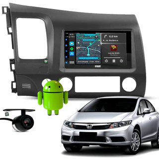 Kit Multimidia Android 7 Pol New Civic 2007 08 09 2010 2011