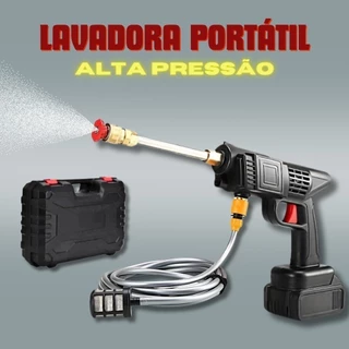 Lava Jato Multifuncional de Alta Pressão Portátil & Recarregável - LOJA AT