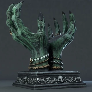 Novo Produto Sacrífico Manual Do Diabo Feito à Mão Bola de Cristal Suporte Base Artesanato Armazenamento Ornamentos Decorações