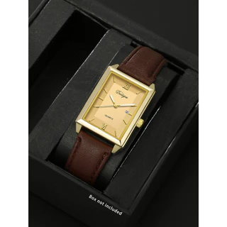 1 Relógio de Couro Simples, Adequado para o Trabalho Casual, pu Leather All-Match Watch