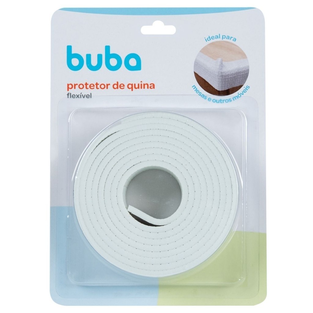 Protetor de quina e borda de mesa para bebê flexível em rolo Buba ...