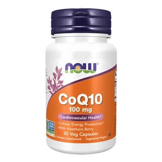 Coenzima CoQ10 100mg Now Foods 30Cáps Importado