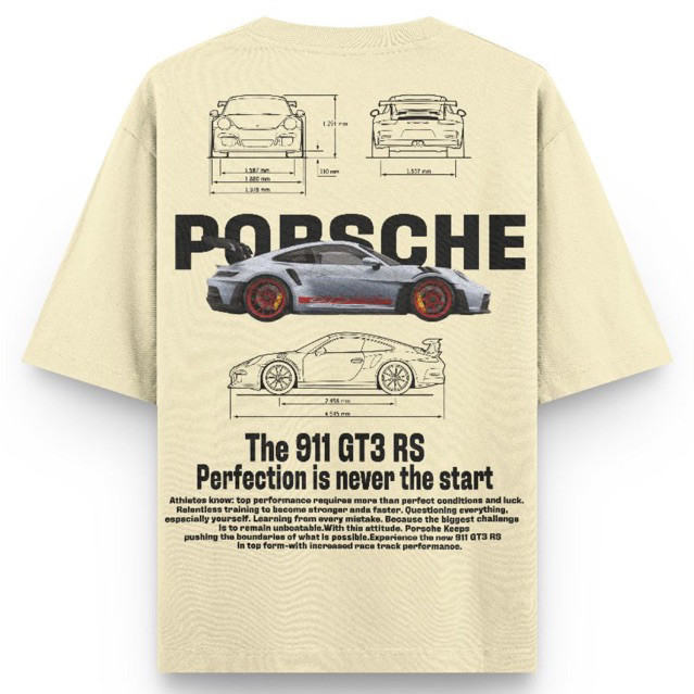 Camisa oversized porsche unissex streetwear