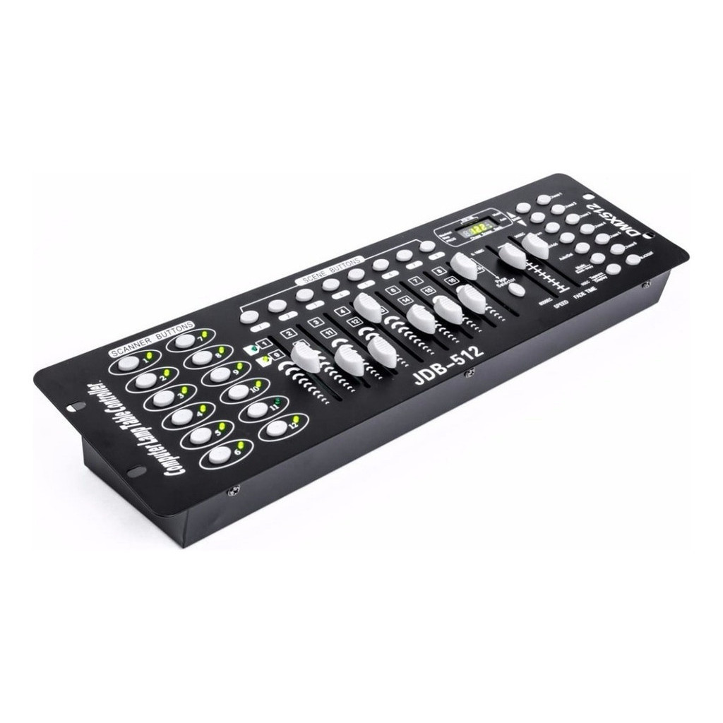 Mesa Dmx 512 Operator Profissional 192 Cenas Strobo Dj St512
