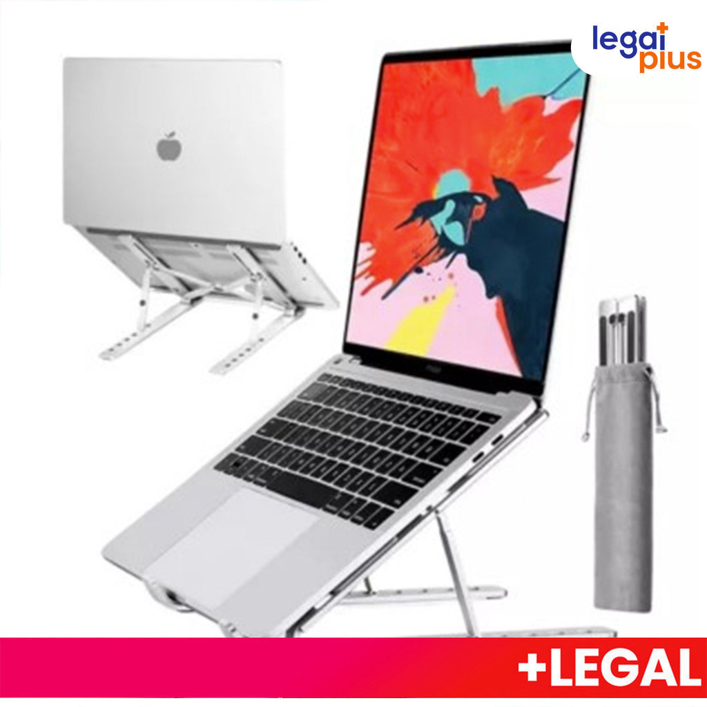 Laptop Suporte Base Notebook Tablet Alumínio Dobrável Portátil Shopee