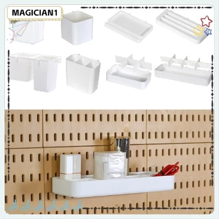 Armazenamento De Placa De Furo Mágico , Caixas De Pegboard De Plástico Sem Perfuração , Prateleira De Suspensão De Pared em Oferta na Shopee