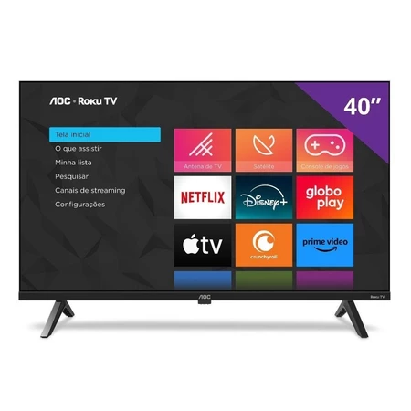 Smart TV LED 40 AOC 40S5045 78G Wi Fi Inteligência Artifici