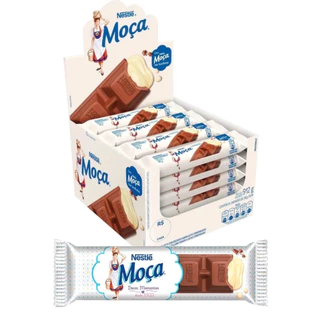 Chocolate Moça Recheio Cremoso Nestlé Caixa Com 24 Bombons De 38g