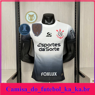 Camisa de futebol 24/25 CS Home White Player Versão Manga Curta Camiseta Masculina de Alta Qualidade