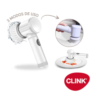 Escova 3 em 1 Limpeza Profunda Elétrica Sem Fio Limpador Multiuso Prático Duas Cabeças De Escova