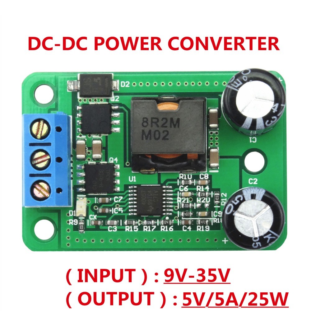 Convertitore DC-DC Step Down 24V/12V A 5V 5A - Modulo Alimentatore Per