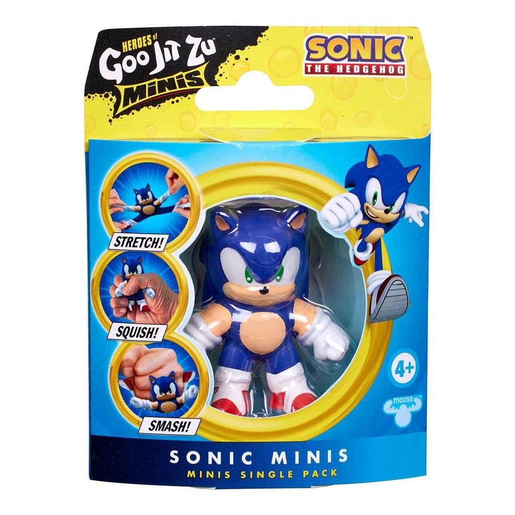 Boneco Elástico Heroes of Goo Jit Zu Minis Single Pack Sonic The