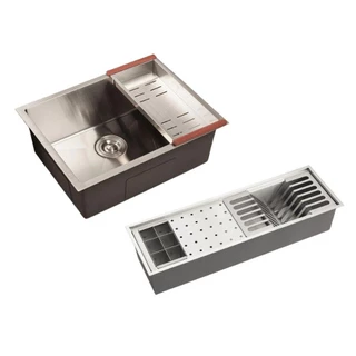 Cuba Gourmet Terena 58x45cm e Calha Waiana Embutida 60x19cm Pingoo Aço Inox 304 - Prata em Oferta na Shopee