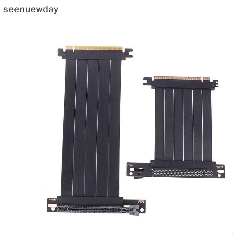 [seenuewday] Cabo Riser De Velocidade Total PCIE 3.0 4.0 16x De Extensão De Placa Gráfica Express GPU De Expansão Extensor Blindado BR