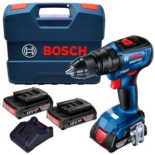 Parafusadeira Furadeira de Impacto Bateria 18V Motor Brushless 2 Baterias e Maleta GSB 18V-50 BOSCH