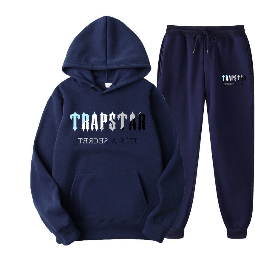 Conjunto TRAPSTAR Roupa Esportiva Estampada Masculina Conjunto De