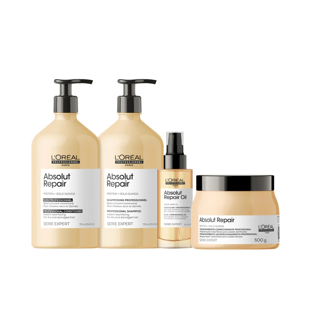 Loreal Professionnel Absolut Repair Gold Quinoa Protein Shampoo Tamanho Profissional na Black Friday 2025 | BuscaProdutos