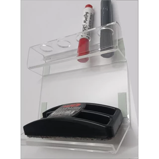 Suporte Acrílico Para Apagador P/ 04 Canetas Quadro Branco