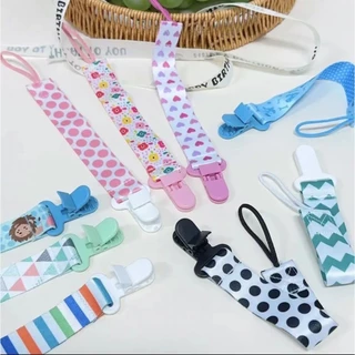 Clipe De Chupeta De Bebê Com Corrente/Suporte Impressão De Desenho Animado Crianças/Berço De Mordedor De Brinquedo anti- em Oferta na Shopee