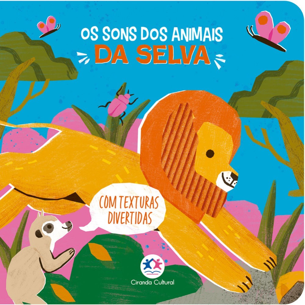 Livro Toque e sinta Os Sons dos Animais da Selva | Shopee Brasil