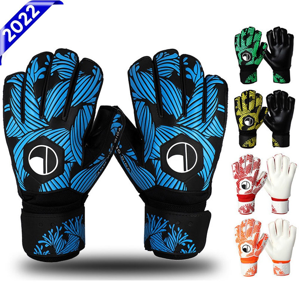 Luvas De Futebol De Látex Goleiro Super Grip Finger Protection Football ...