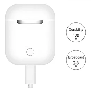 i12 TWS branco Fone Xiaomi De Ouvido Bluetooth Sem Fio Com Fones Estéreo Intra-Auriculares Microfone Para Jogos
